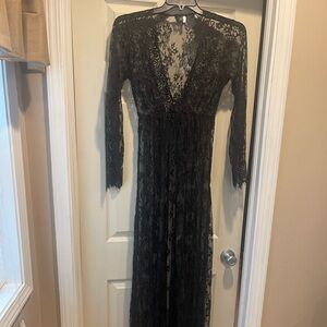 Elegant Black Lace Dress